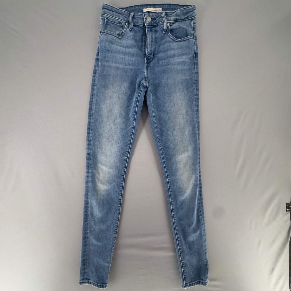 Levi's Premium 721 High Rise Skinny Jeans Women's 26x32 Italian Denim Big E